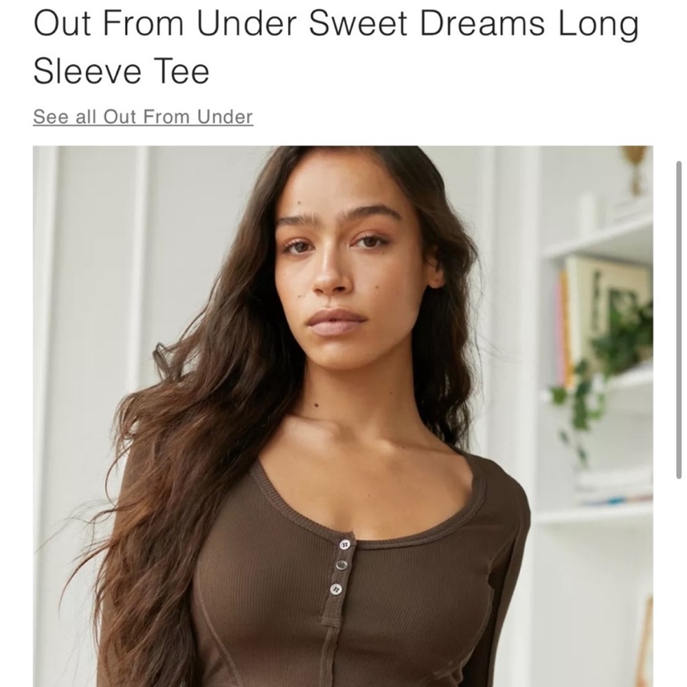 urban outfitters out from under brown long sleeve